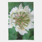 Geschirrtuch weiß s rosa Kleeblume (Vertikal)