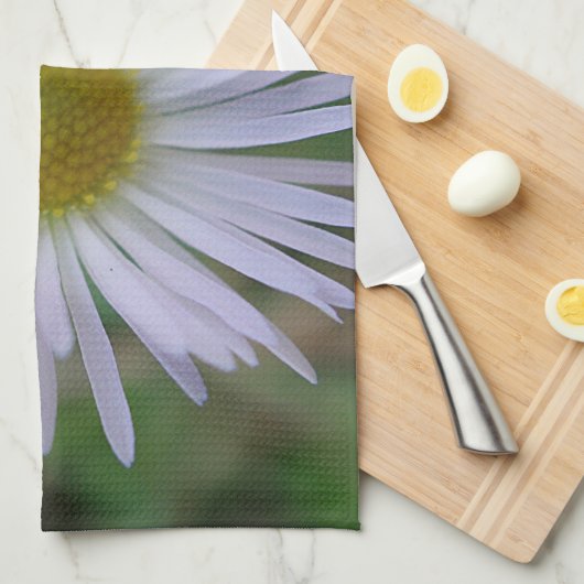 Geschirrtuch weiß Wildblüte (Viertel Falte)