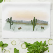 Geschirrtuch |Wüstenuntergang | Aquarell (Gefaltet)