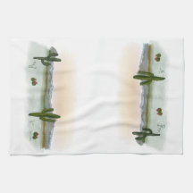 Geschirrtuch |Wüstenuntergang | Aquarell