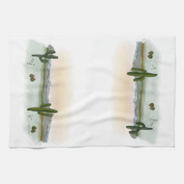 Geschirrtuch |Wüstenuntergang | Aquarell