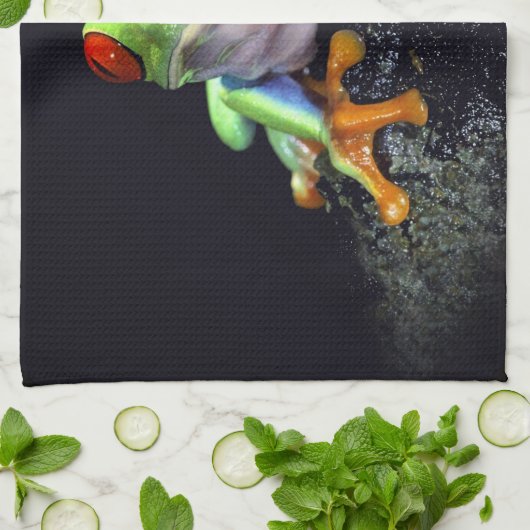 Geschirrtücher des Frosch-3 (Gefaltet)