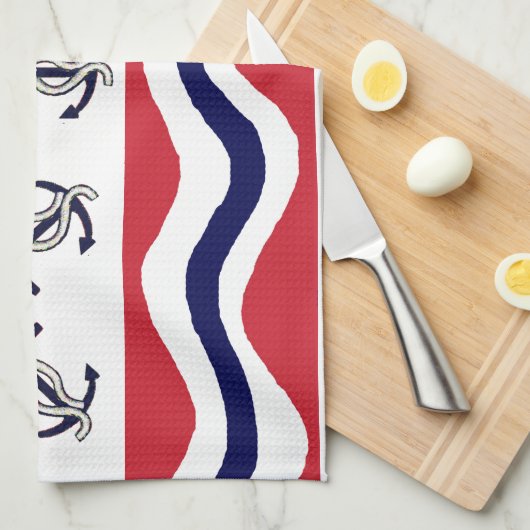 Geschirrtücher nautisch (Viertel Falte)