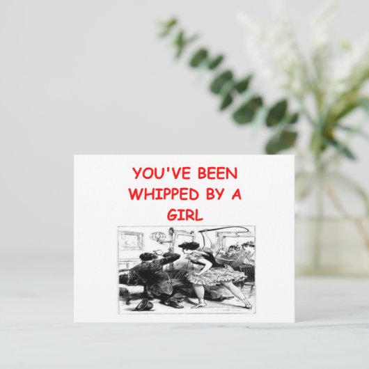 geschlagen postkarte (Stehend Vorderseite)