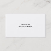 Geschlagene Herzen Moderne Goth Business Card Visitenkarte (Rückseite)