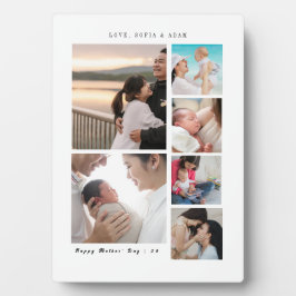 Geschlagene Momente | Muttertag 6-Foto Collage Fotoplatte