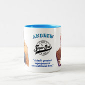 Geschlagene Momente - Tasse von Vater und Kind (Mittel)