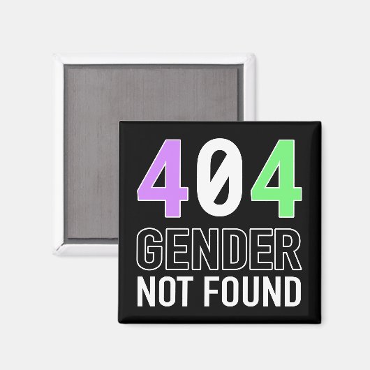 Geschlecht 404 Magnet (Vorderseite/Rückseite)