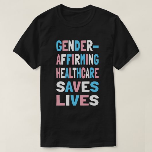 Geschlecht bestätigt Gesundheitsfürsorge Rette Leb T-Shirt (Design vorne)