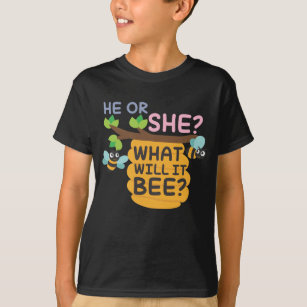 Geschlecht decken auf, was es Biene er oder sie T-Shirt
