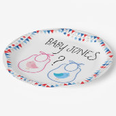 Geschlecht decken BabyQ Teller auf (Schrägansicht)