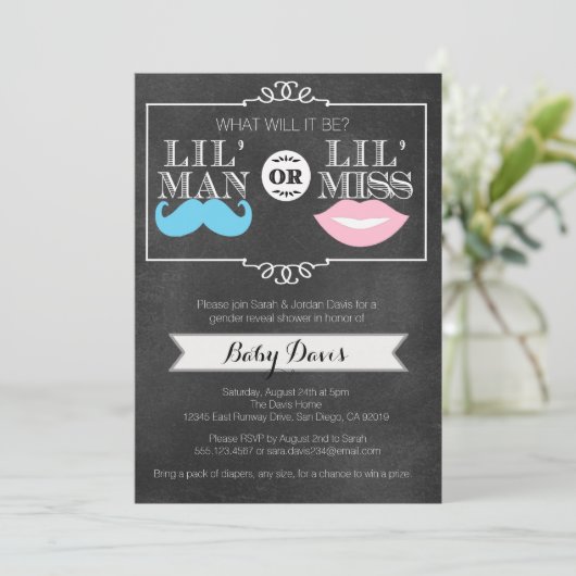 Geschlecht decken einladung (Stehend Vorderseite)