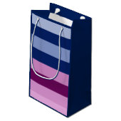 Geschlecht decken "Jungen-oder Mädchen-" rosa und Kleine Geschenktüte (Rückseite Schrägansicht)