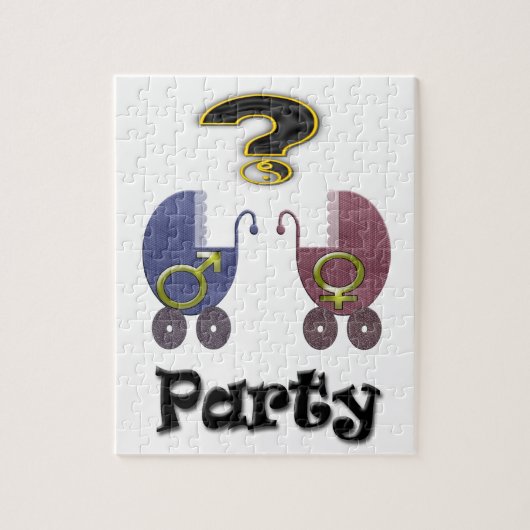 Geschlecht decken Party auf Puzzle (Vertikal)