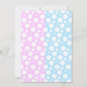 Geschlecht decken Party-Baby-Duschen-Einladungen Einladung (Rückseite)