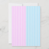 Geschlecht decken Party-Baby-Duschen-Einladungen Einladung (Rückseite)