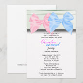 Geschlecht decken Party Einladung auf (Vorne/Hinten)