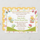 Geschlecht decken Party Einladung auf (Vorne/Hinten)