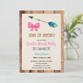 Geschlecht der Bögen oder Pfeile offenbart Einladu Einladung (Stehend Vorderseite)