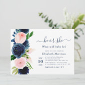 Geschlecht der Marine und der Rötung von Blumen: E Einladung (Stehend Vorderseite)