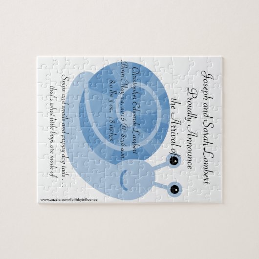 Geschlecht des Baby-8x10 decken Sammy Puzzle (Horizontal)