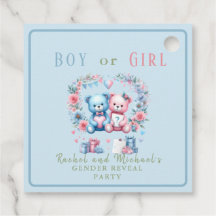 Geschlecht enthüllt Babydusche Teddy Bear Blue Pin