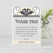 Geschlecht enthüllt Dankeskarten Halloween Niedlic Dankeskarte (Stehend Vorderseite)