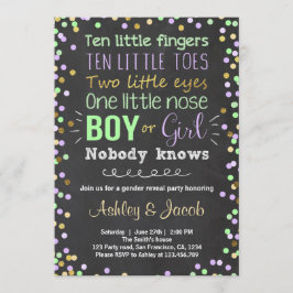 Geschlecht enthüllt Einladung Baby Dusche Junge od