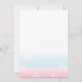 Geschlecht enthüllt Einladung Baby Dusche Moon Sta (Rückseite)