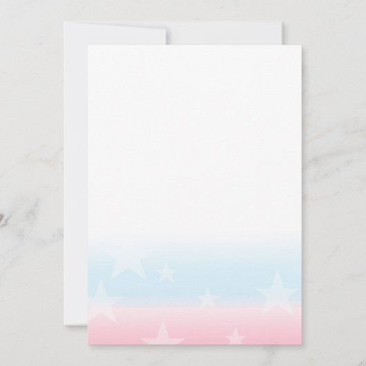 Geschlecht enthüllt Einladung Baby Dusche Moon Sta (Rückseite)