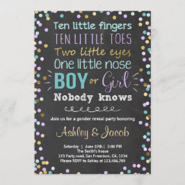 Geschlecht enthüllt Einladung Junge oder Mädchen L