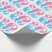 Geschlecht enthüllt Fragezeichen für Mädchen mit B Geschenkpapier (Ecke)