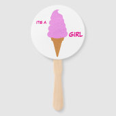 Geschlecht enthüllt Hand Fans Eis cones Baby Party Fächer (Rückseite)