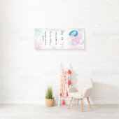 Geschlecht enthüllt Party Junge Mädchen blau pink Banner (Insitu)