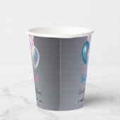 Geschlecht enthüllt Party Junge Mädchen blau pink Pappbecher (Rechts)