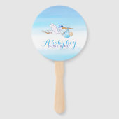 Geschlecht enthüllt Party Storch Mädchen oder Jung Fächer (Vorderseite)