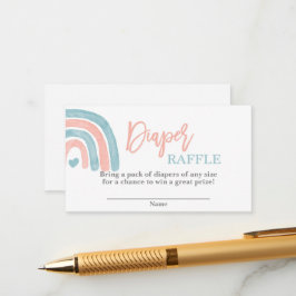 Geschlecht enthüllt Regenbogen Windeln Begleitkarte