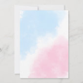 Geschlecht enthüllt rosa blaues Gold oh Baby einla Einladung (Rückseite)