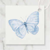 Geschlecht Enthüllung Junge Blaue Schmetterling Da Geschenkanhänger (Rückseite)