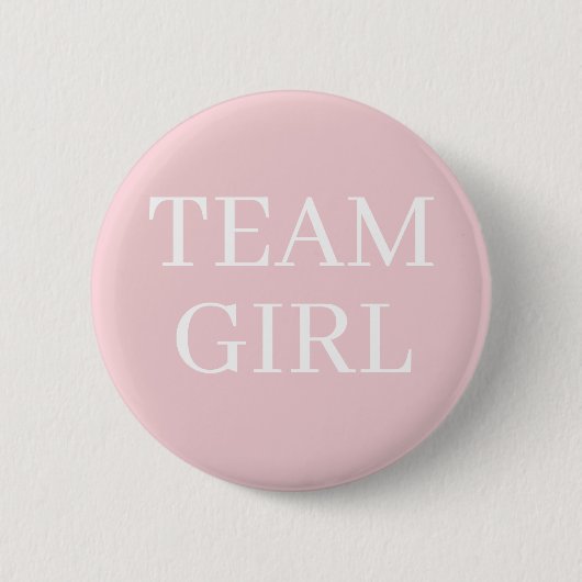 Geschlecht Enthüllung Pink Team Mädchen Party Button (Vorderseite)