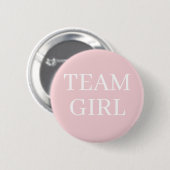 Geschlecht Enthüllung Pink Team Mädchen Party Button (Vorne & Hinten)
