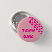 Geschlecht-Enthüllungsteam-Junge-Mädchen-Fußabdruc Button (Vorne & Hinten)