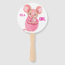 Geschlecht: Handgebläse mit niedlichen Mäusen Fächer