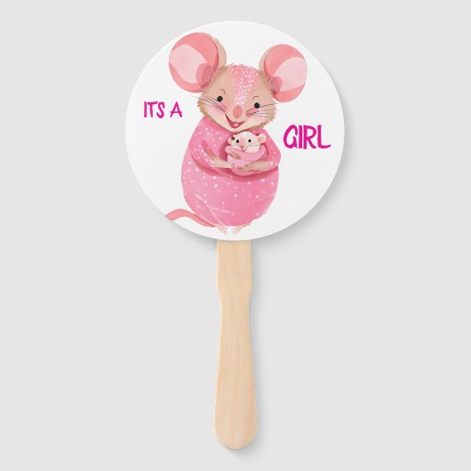 Geschlecht: Handgebläse mit niedlichen Mäusen Fächer (Vorderseite)