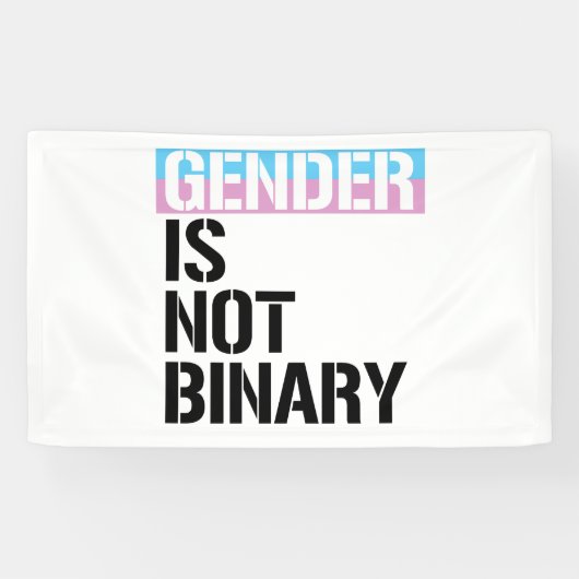 Geschlecht ist nicht binär banner (Horizontal)