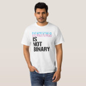 Geschlecht ist nicht binär T-Shirt (Vorne ganz)