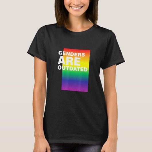 Geschlecht ist überholt lgbtq Stolz Monat 1 T-Shirt (Vorderseite)