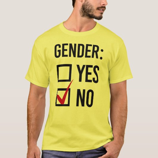 Geschlecht Ja oder Nein T-Shirt (Vorderseite)