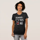 Geschlecht? NEIN T-Shirt (Vorne ganz)