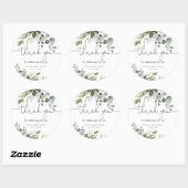 Geschlecht Neutrale weiche Babydusche Runder Aufkleber (Blatt)